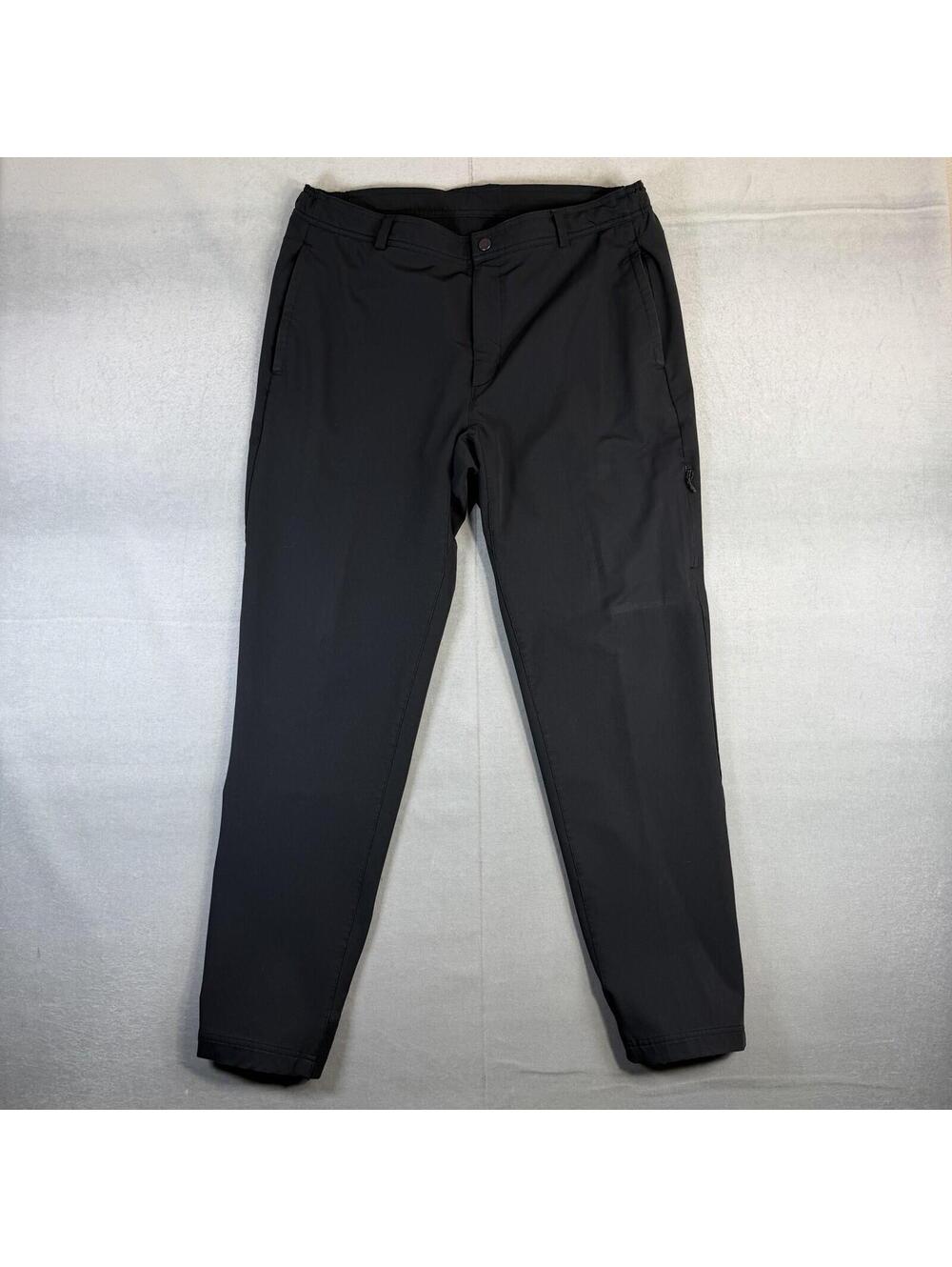 Mack Weldon Pants Mens Large Flex Radius Jogger Black Stretch Chino Commuter